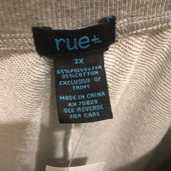 ♦️NWT♦️Plus Grey Lace Up Front Joggers - Picture 4 of 6